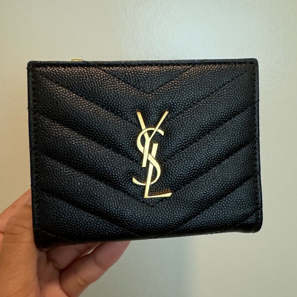 authentic saint laurent wallet
